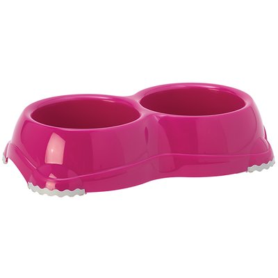 Миска подвійна Moderna Double Smarty Bowl, 2 шт х 330 мл, рожевий 5412087014729 фото