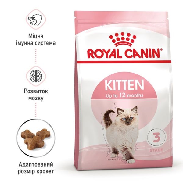 Royal Canin Kitten сухий корм для кошенят 400 гр 3182550702379 фото