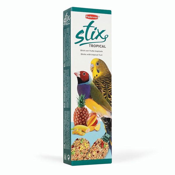 Padovan Stix Tropical Cocorite/Esotici ласощі для птахів 80 гр 8001254002071 фото