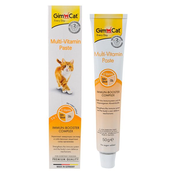 Мультивітамінна паста GimCat Multi-Vitamin Paste для котів 200 гр 4002064401881 фото