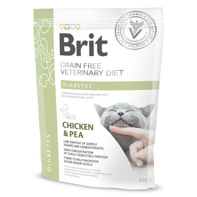 Корм-диета Brit VD Diabetes Cat сухой при лечении диабета у котов 0.4 кг 8595602528530 фото