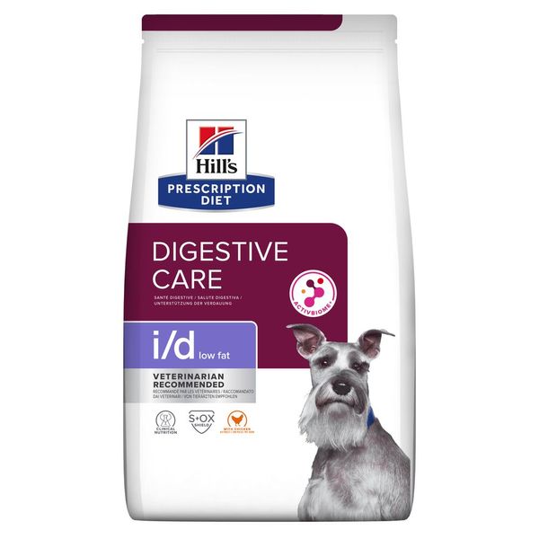 Hil's PD Canine I/D Low Fat сухий корм зі зниженим вмістом жирів для собак при захворюваннях ШКТ 12 кг 052742040554 фото