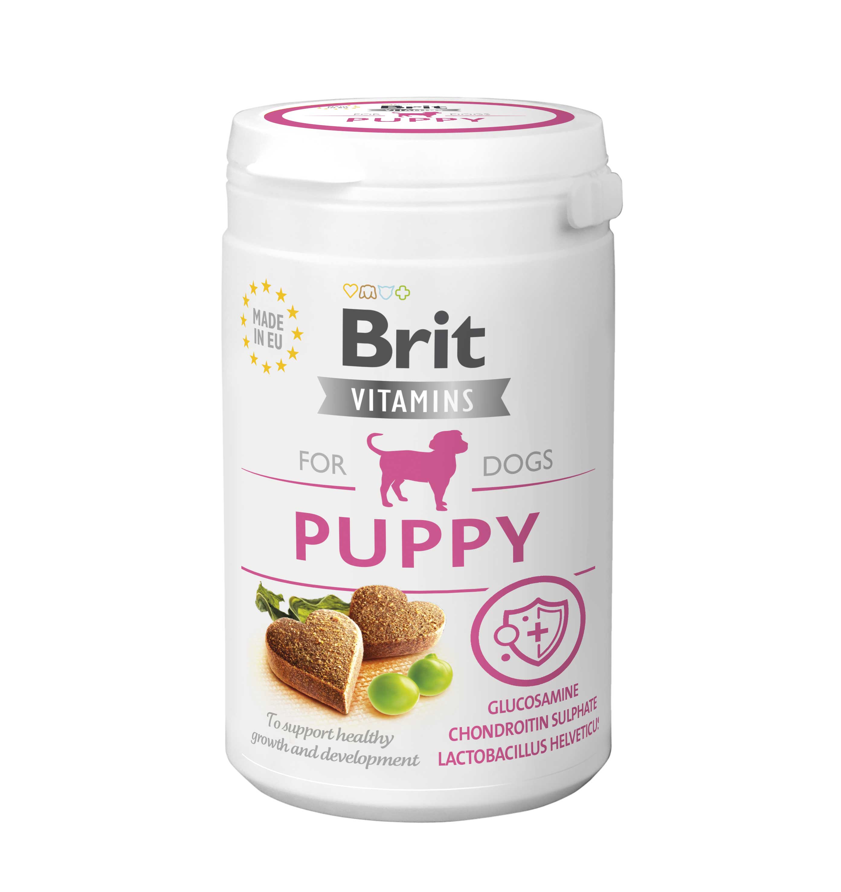 Фото - Інші зоотовари Brit Вітаміни  Vitamins Puppy для зміцнення здоров'я у щенят 150 гр 