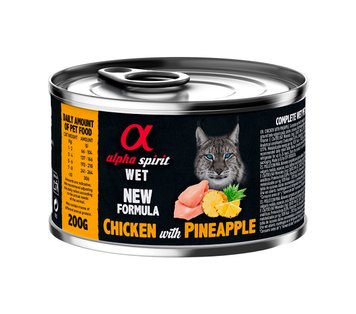 Alpha Spirit Chicken with Paineapple for Adult Cats влажный корм с курицей для котов 200 гр 8436586310363 фото