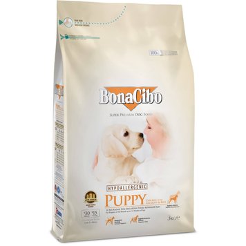 BonaCibo Puppy Chicken & Rice with Anchovy сухий корм з куркою для щенят 3 кг 8694686406106 фото