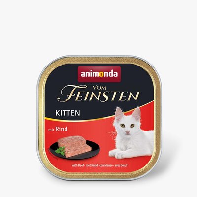 Корм Animonda Vom Feinsten Kitten with Beef вологий з яловичиною для кошенят 100 гр 4017721832205 фото