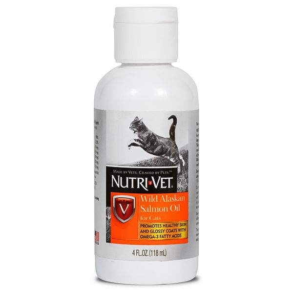 Nutri-Vet Wild Alaskan salmon oil масло лосося для кошек и собак 118 мл 69949 фото