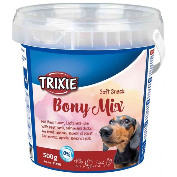 Trixie Bonny Mix ласощі для собак кісточки асорті 500 гр 4011905314969 фото