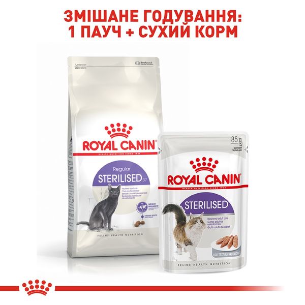 Royal Canin Sterilised сухой корм для стерилизованных котов 4 кг 3182550737616 фото