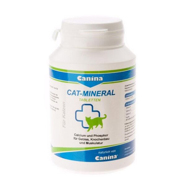 Вітаміни Canina Cat Mineral Tabs з мінералами для здоров'я котів 150 табл 4027565220922 фото
