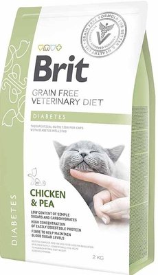 Корм-дієта Brit VD Diabetes Cat сухий при лікуванні діабету у котів 2 кг 8595602528523 фото