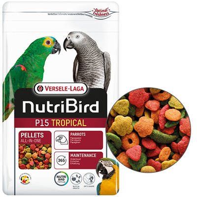 Корм Versele-Laga NutriBird P15 Tropical для крупных попугаев 1 кг 5410340221280 фото