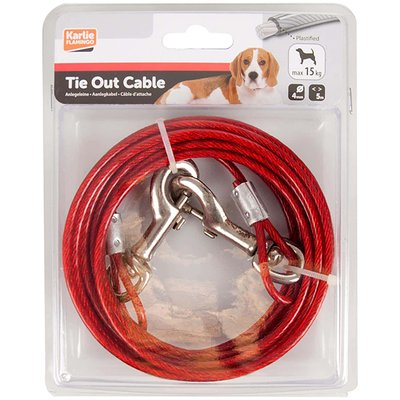 Трос для прив'язі собак Flamingo Tie Out Cable, 5 м 5400274717720 фото