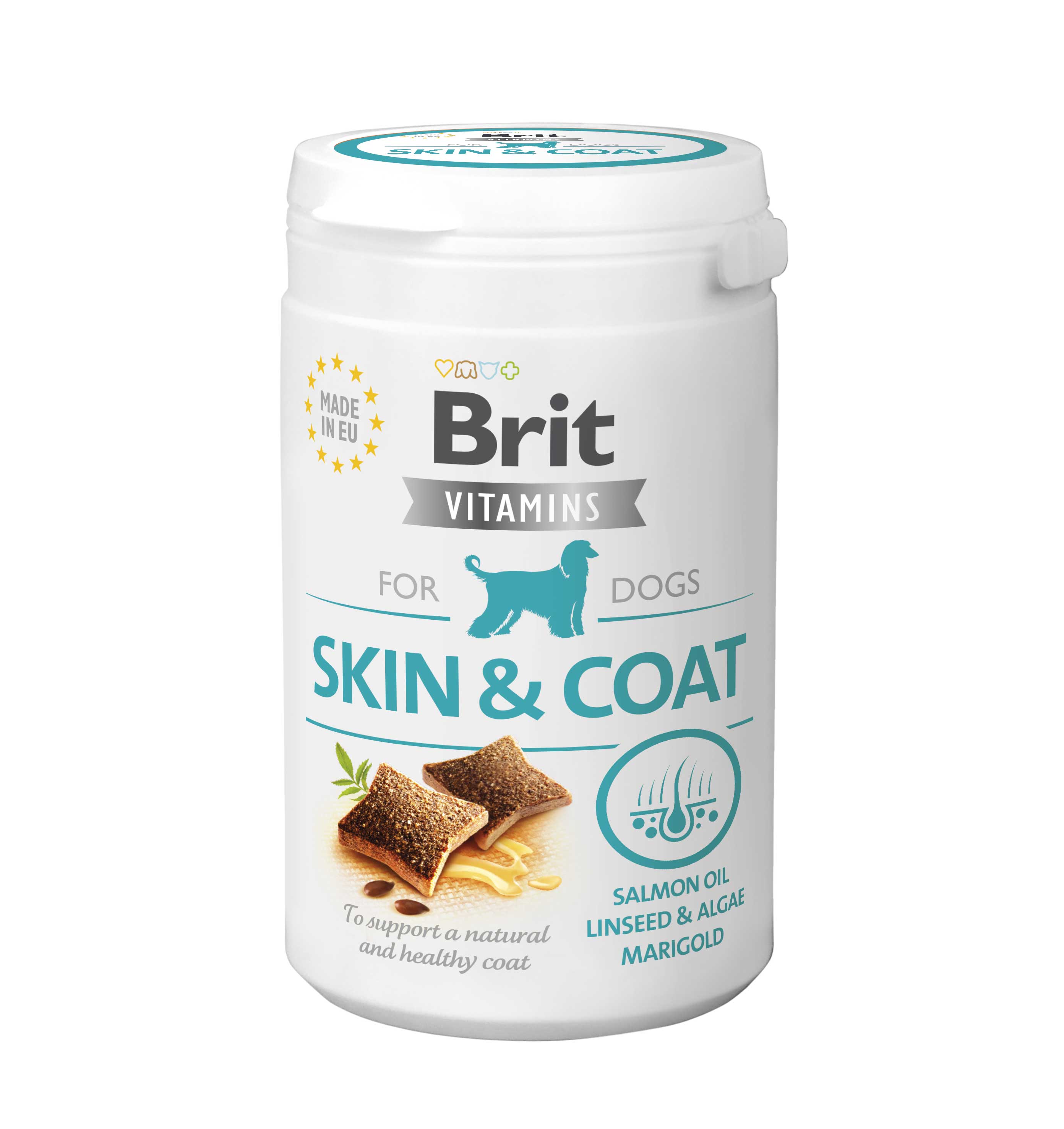 Фото - Інші зоотовари Brit Вітаміни  Vitamins Skin and Coat для здоров'я вовни та шкіри у собак 1 