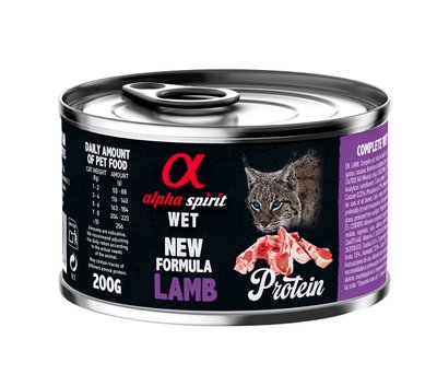 Корм Alpha Spirit Lamb for Adult Cats вологий з ягнятком для дорослих котів 200 гр 8436586311278 фото