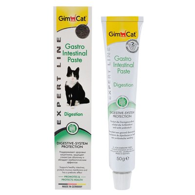 Паста GimCat Gastro Intestinal Paste для покращення травлення у котів 50 гр 4002064417462 фото