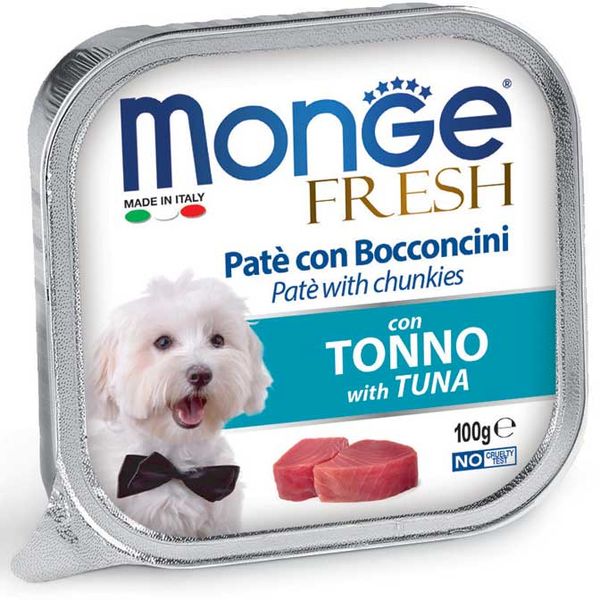 Корм Monge Dog Fresh Tunna вологий з тунцем для дорослих собак 100 гр 8009470013017 фото