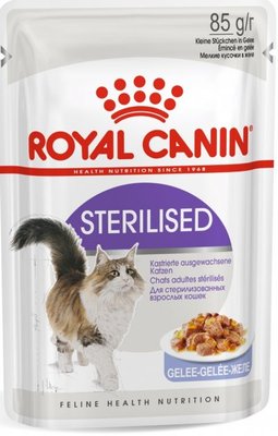 Корм Royal Canin Sterilised Jelly влажный для взрослых стерилизованных котов 85 гр 9003579311776 фото