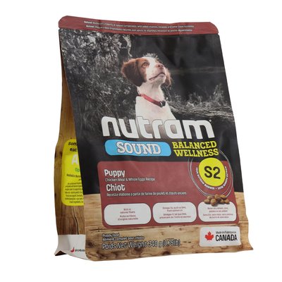 Корм Nutram S2 Sound Balanced Wellness Puppy сухий для цуценят з куркою та цільними яйцями 340 гр 067714980035 фото