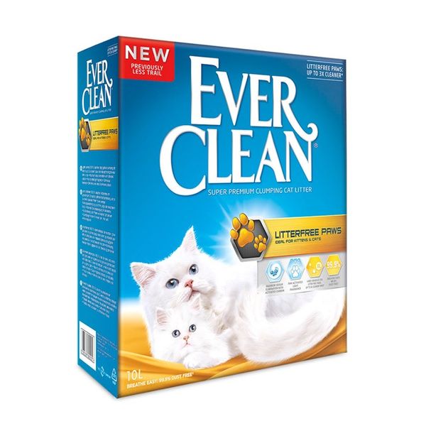 Ever Clean Litterfree Paws Clumping бентонітовий наповнювач для довгошерстних котів 10 л 5060412214117 фото