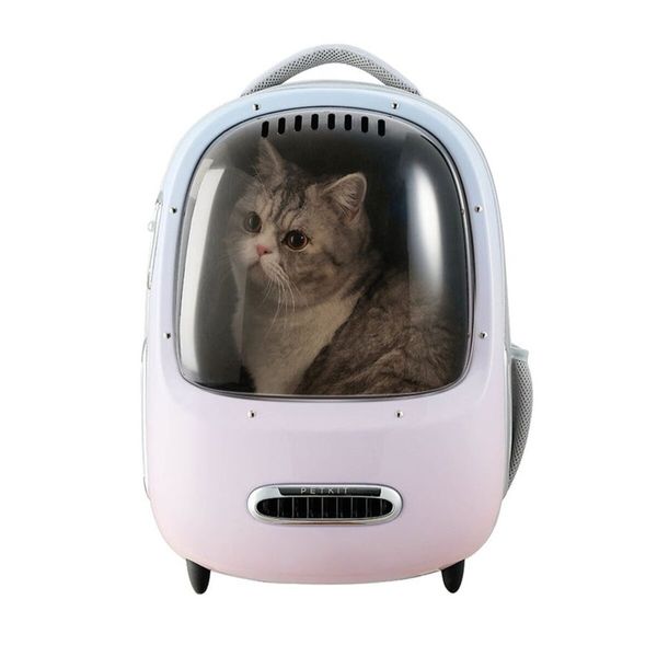 Petkit Breezy2 Smart Cat Carrier рюкзак-переноска для котов и собак малых пород, 45 см х 33 см х 30 см, розовый P7704-P фото