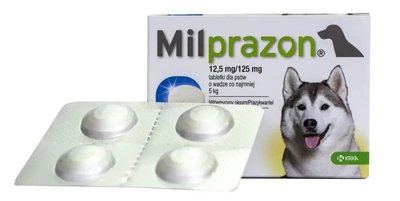 Таблетки від глистів для собак Мілпразон KRKA, 2 табл 3838989644741 фото