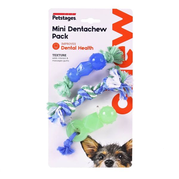 OutwardHound Petstages Mini Dentachew Pack набір іграшок для дрібних собак 0700603681155 фото