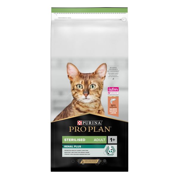 Purina Pro Plan Sterilised Renal Salmon сухой корм для стерилизованных кошек для профилактики заболеваний почек с лососем 14 кг 7613287887597 фото