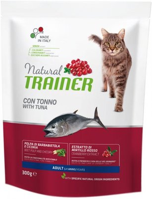Корм Trainer Natural Super Premium Adult with Tuna сухий з тунцем для дорослих кішок 0.3 кг 8059149230498 фото