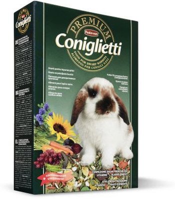 Корм Padovan Premium Coniglietti для кроликов 500 гр 8001254002910 фото