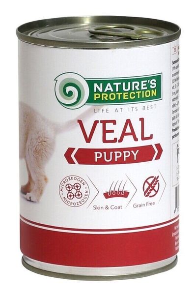 Nature's Protection Puppy Veal влажный корм с телятиной для щенят 400 гр KIK45087 фото