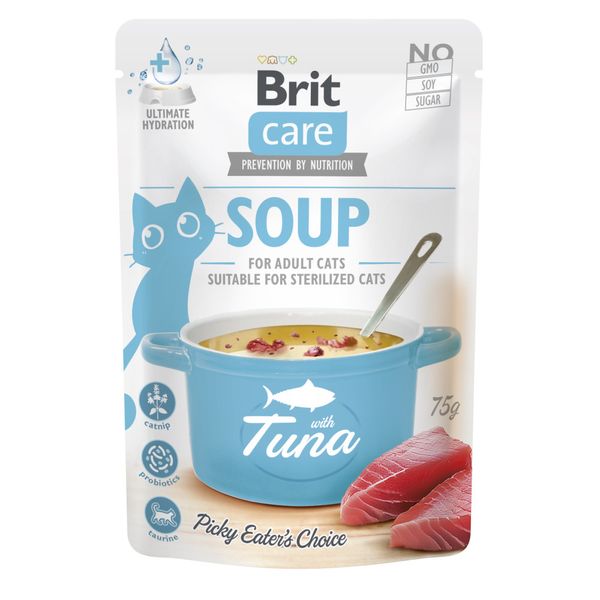 Brit Care Soup with Tuna суп для котов с тунцом 75 гр 8595602569205 фото