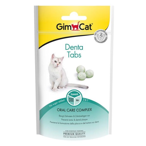 Вітаміни GimCat Every Day Dental для очищення зубів у кішок 40 гр 4002064420615 фото