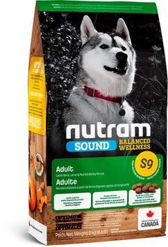 Nutram S9 Sound Balanced Wellness Lamb Adult Dog сухой корм с ягнятиной для взрослых собак 2 кг 067714102338 фото