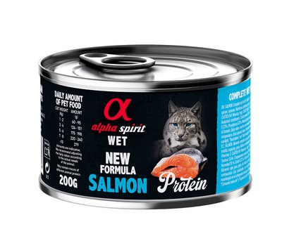 Корм Alpha Spirit Salmon для Adult Cats вологий з лососем для дорослих котів 200 гр 8436586311308 фото