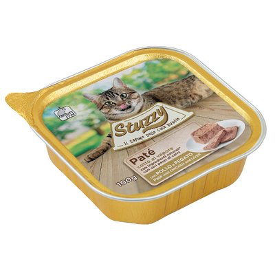 Корм Stuzzy Cat Chicken Liver вологий з куркою та печінкою для котів 100 гр 8005852600219 фото