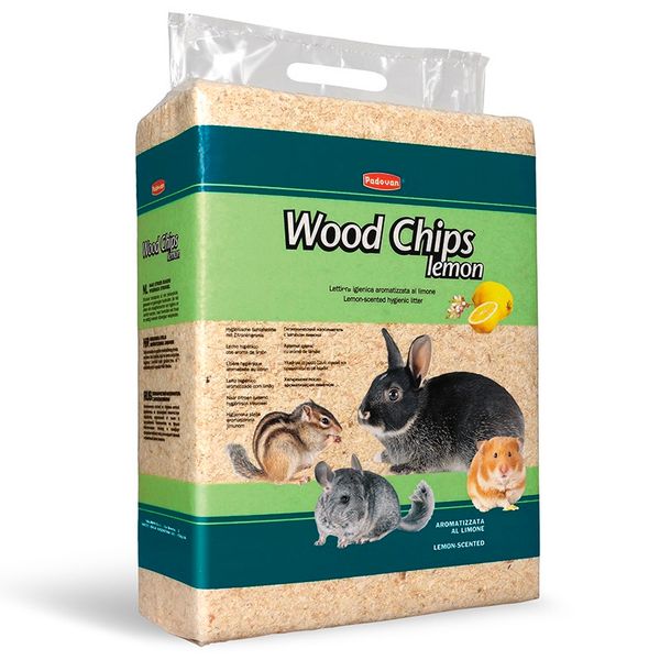 Padovan Wood Chips Lemon наповнювач для гризунів 56 л 8001254003702 фото