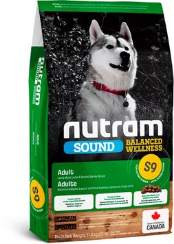 Nutram S9 Sound Balanced Wellness Lamb Adult Dog сухой корм с ягнятиной для взрослых собак 11.4 кг 067714102345 фото