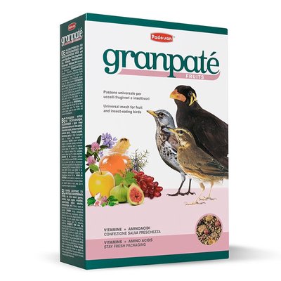 Корм Padovan Granpatee Fruits для насекомоядных птиц 1 кг 8001254001920 фото