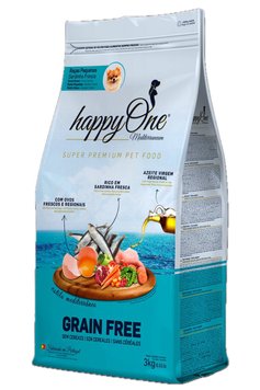 Happy One Mediterraneum Small Breeds Fresh Sardine сухий корм із сардиною для дорослих собак малих порід 3 кг 5600758049389 фото