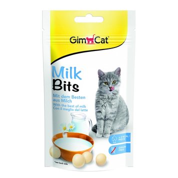 GimCat MilkBits ласощі для котів вітамінізовані з молоком 40 гр 132 грн фото