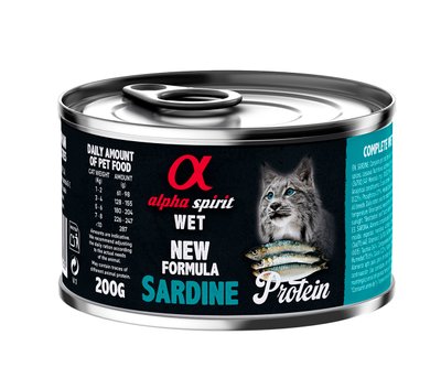 Корм Alpha Spirit Sardine для Adult Cats вологий з сардиною для дорослих котів 200 гр 8436586311230 фото