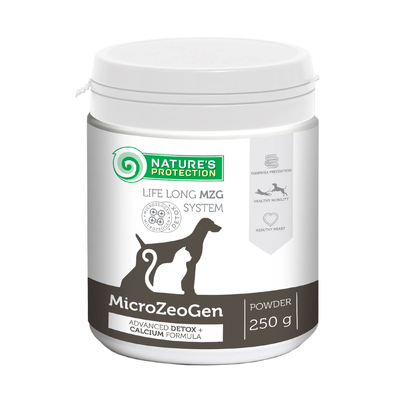 Вітаміни Nature's Protection MicroZeoGen із кальцієм для собак та котів 250 гр CAN63290 фото