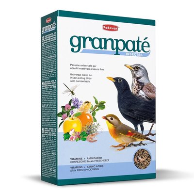 Корм Padovan Granpatee Insectes для насекомоядных птиц 1 кг 8001254001937 фото