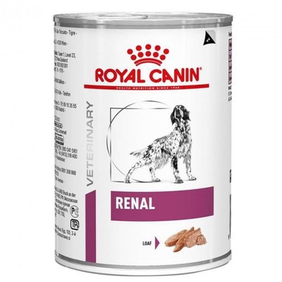 Корм Royal Canin Renal Canine Cans вологий для дорослих собак із захворюваннями нирок 410 гр 9003579000748 фото