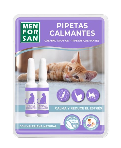 Menforsan Calming Spot-On краплі заспокійливі для котів 2 шт х 2 мл 54118MFG030760 фото