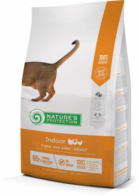 Корм Nature's Protection Indoor сухий для дорослих котів мешкаючих у будинку 2 кг NPS45764 фото