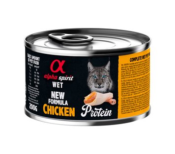 Alpha Spirit Chicken for Adult Cat влажный корм с курицей для котов 200 гр 8436586311209 фото