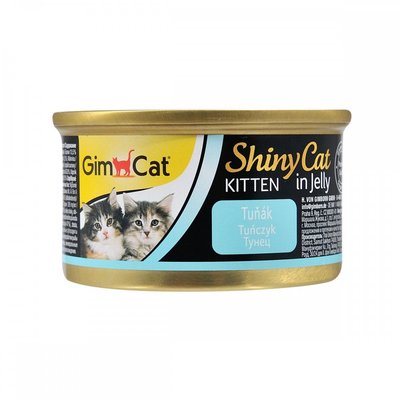 Корм GimCat Shiny Cat вологий з тунцем для кошенят 70 гр 4002064413150 фото