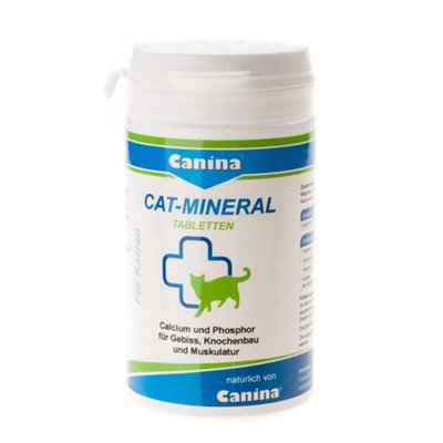 Вітаміни Canina Cat Mineral Tabs з мінералами для здоров'я котів 300 табл 4027565220939 фото